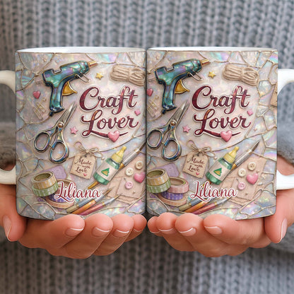 Craft Lover, Made With Love, Glue Gun And Scissors
