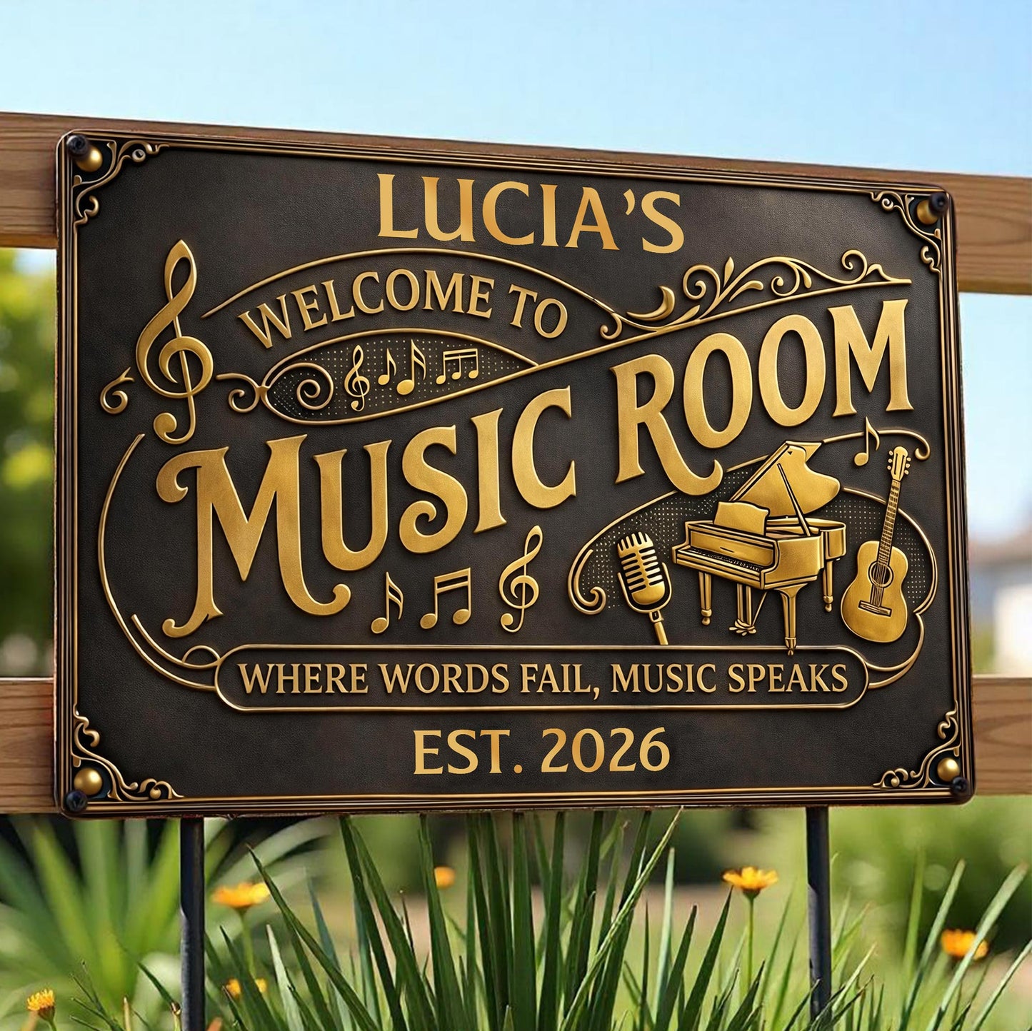 Welcome To Music Room Where Words Fail Music Speaks Piano Guitar