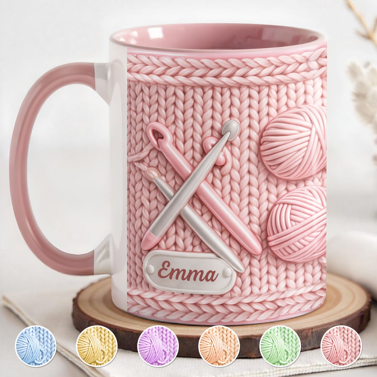 Celebrate Creativity With A Knitting Themed Mug