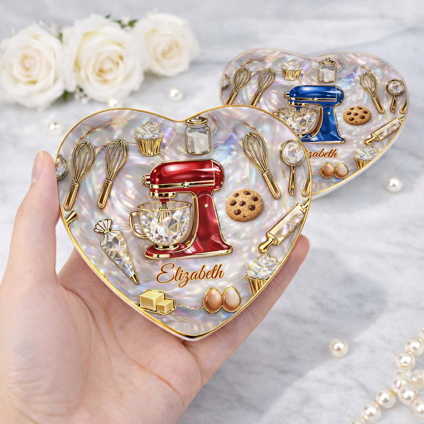 Baking With Love And Sparkle Stand Mixer And Cupcake