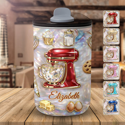 Baking Is A Work Of Heart Stand Mixer And Cupcake