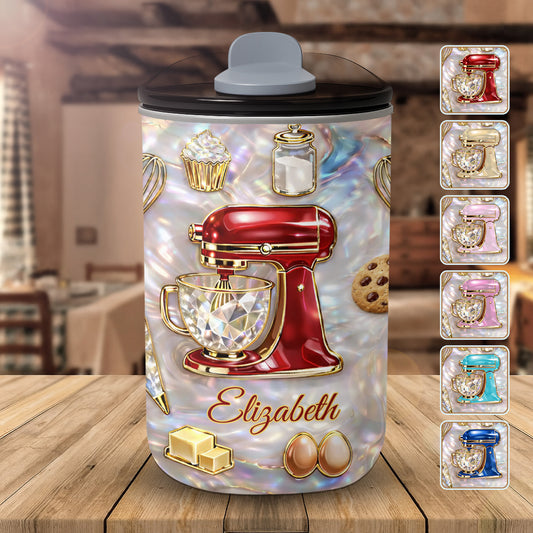 Baking Is A Work Of Heart Stand Mixer And Cupcake