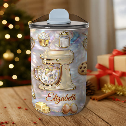 Baking Is A Work Of Heart Stand Mixer And Cupcake