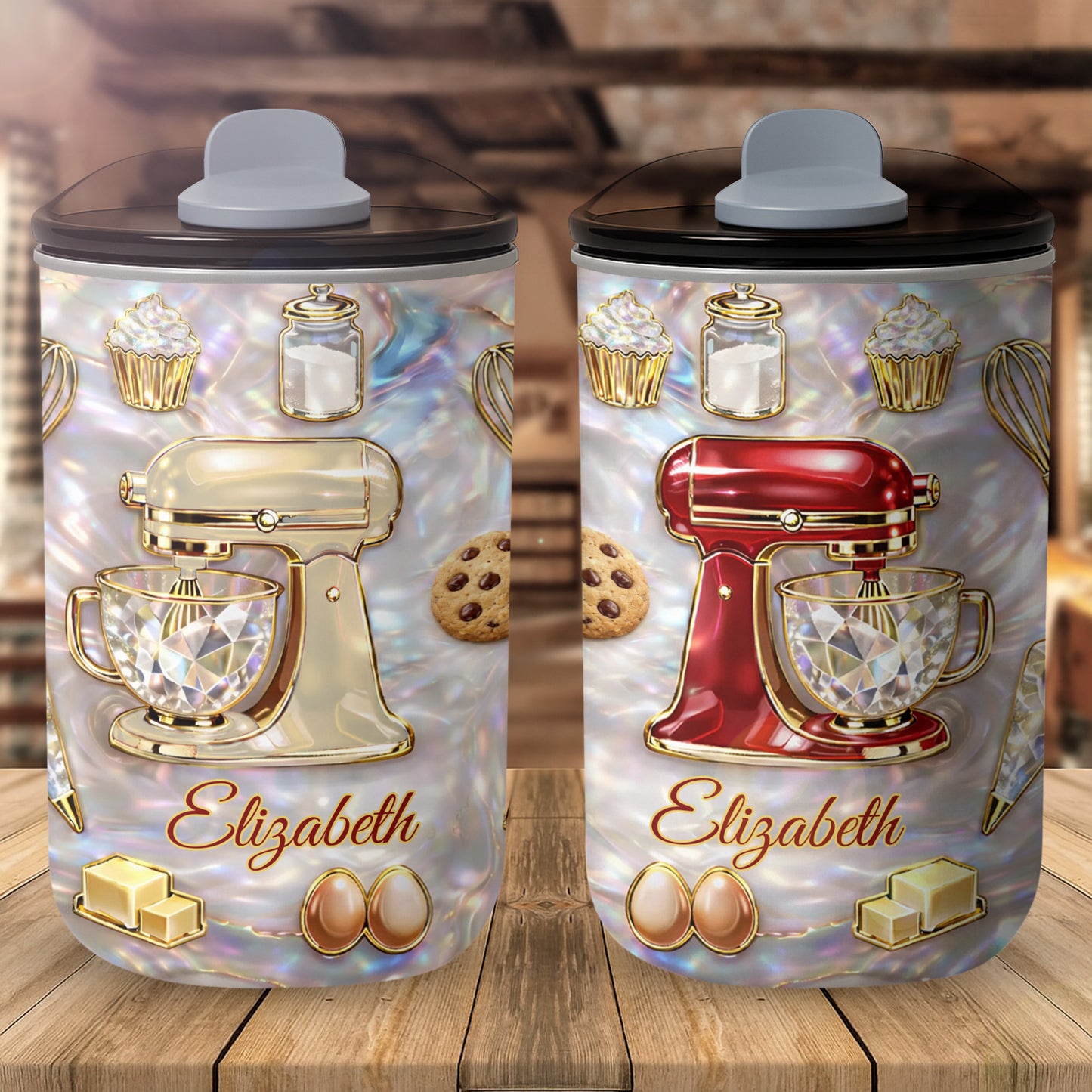 Baking Is A Work Of Heart Stand Mixer And Cupcake