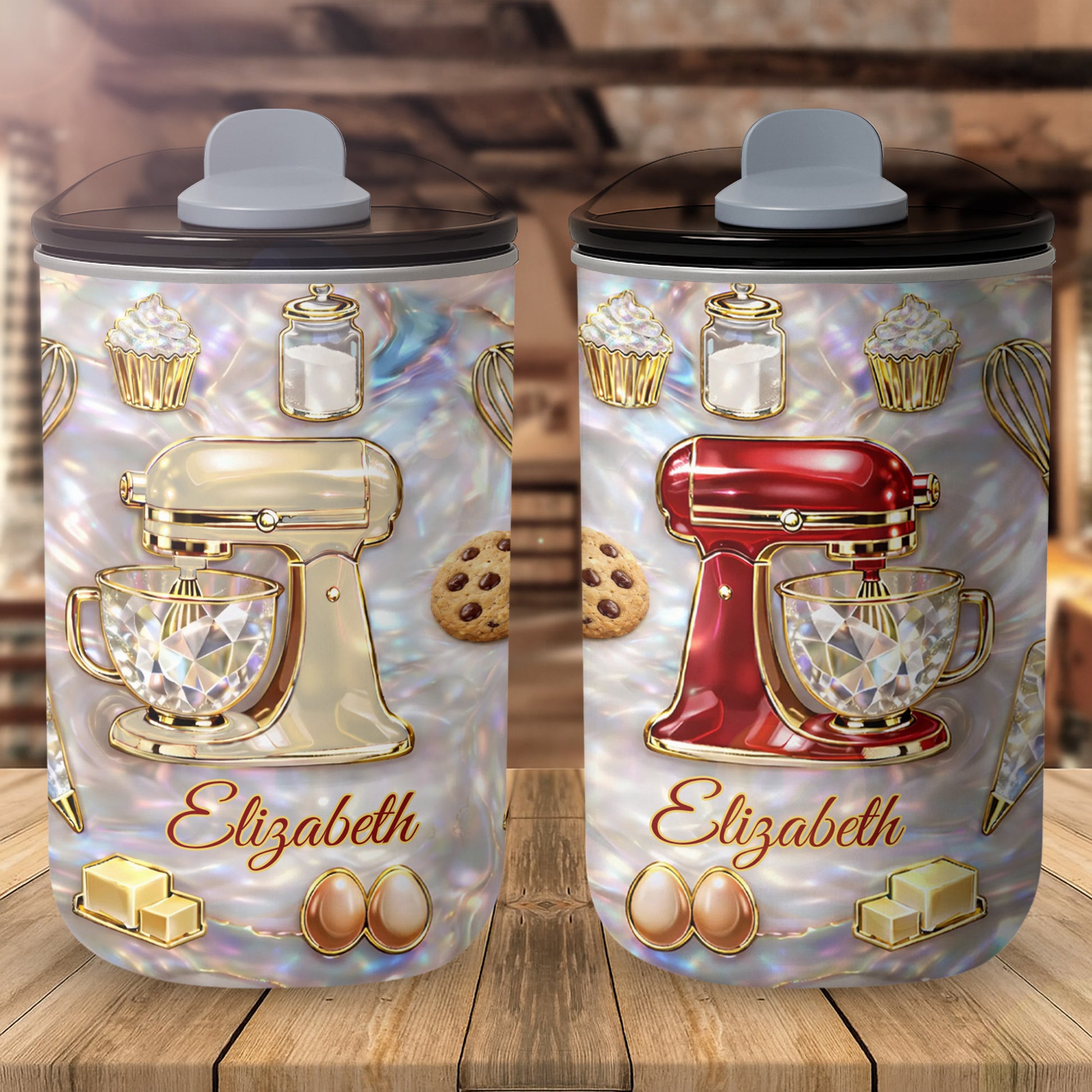 Baking Is A Work Of Heart Stand Mixer And Cupcake