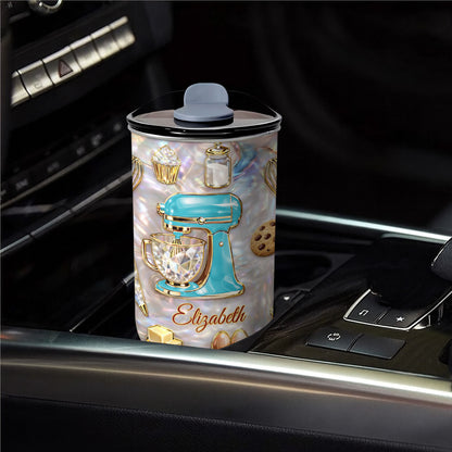 Baking Is A Work Of Heart Stand Mixer And Cupcake