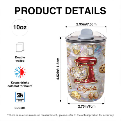 Baking Is A Work Of Heart Stand Mixer And Cupcake