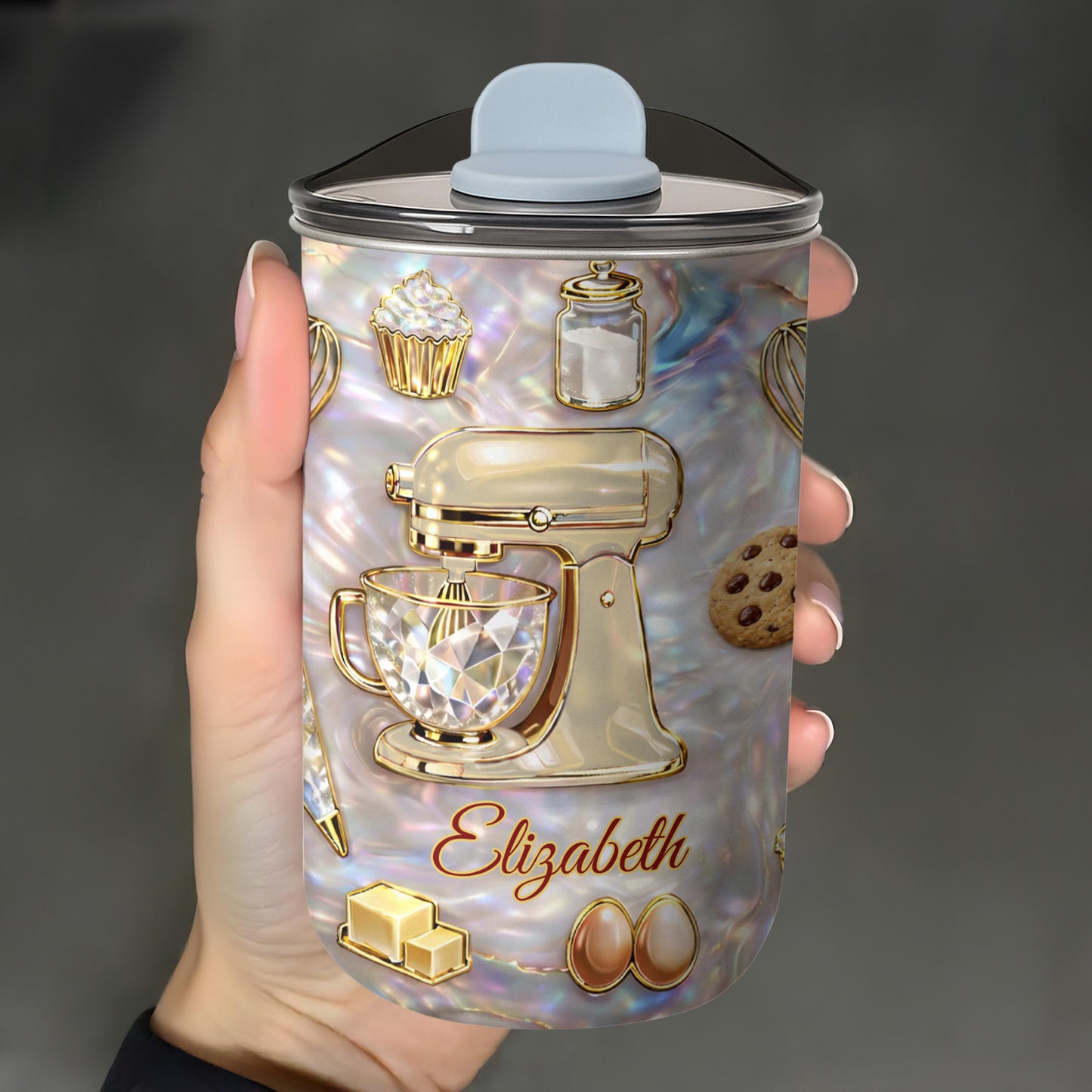 Baking Is A Work Of Heart Stand Mixer And Cupcake