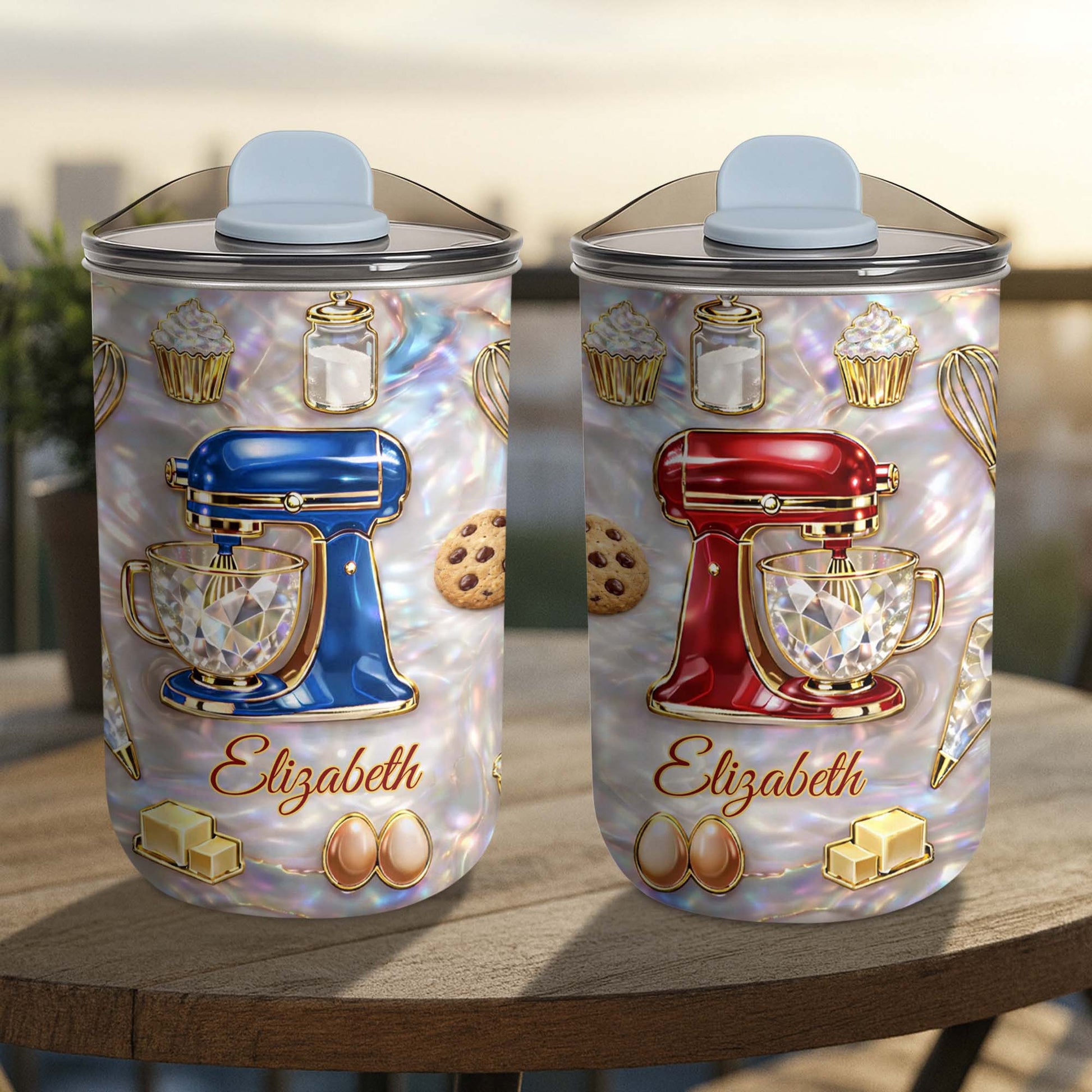 Baking Is A Work Of Heart Stand Mixer And Cupcake