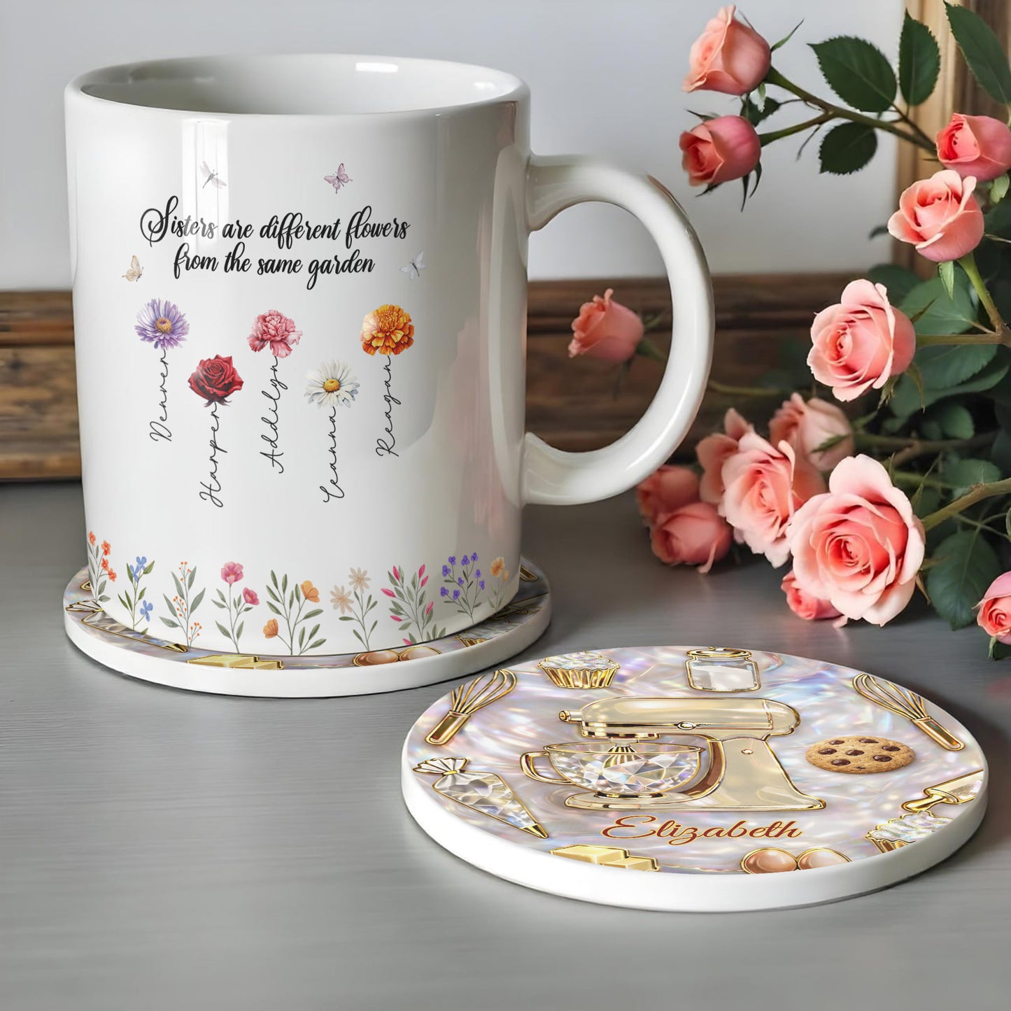 Baking With Love And Passion Stand Mixer And Kitchen Utensils