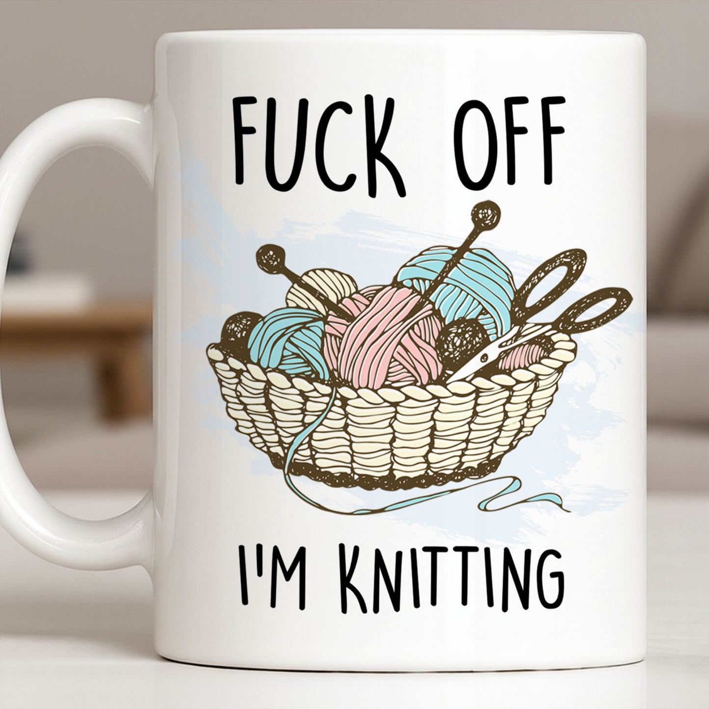 Eff Off, I'm Knitting, Fun Illustrated Design