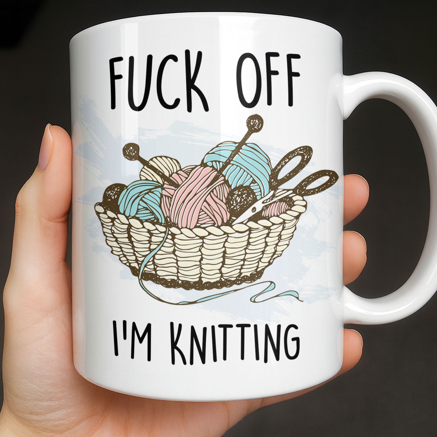 Eff Off, I'm Knitting, Fun Illustrated Design