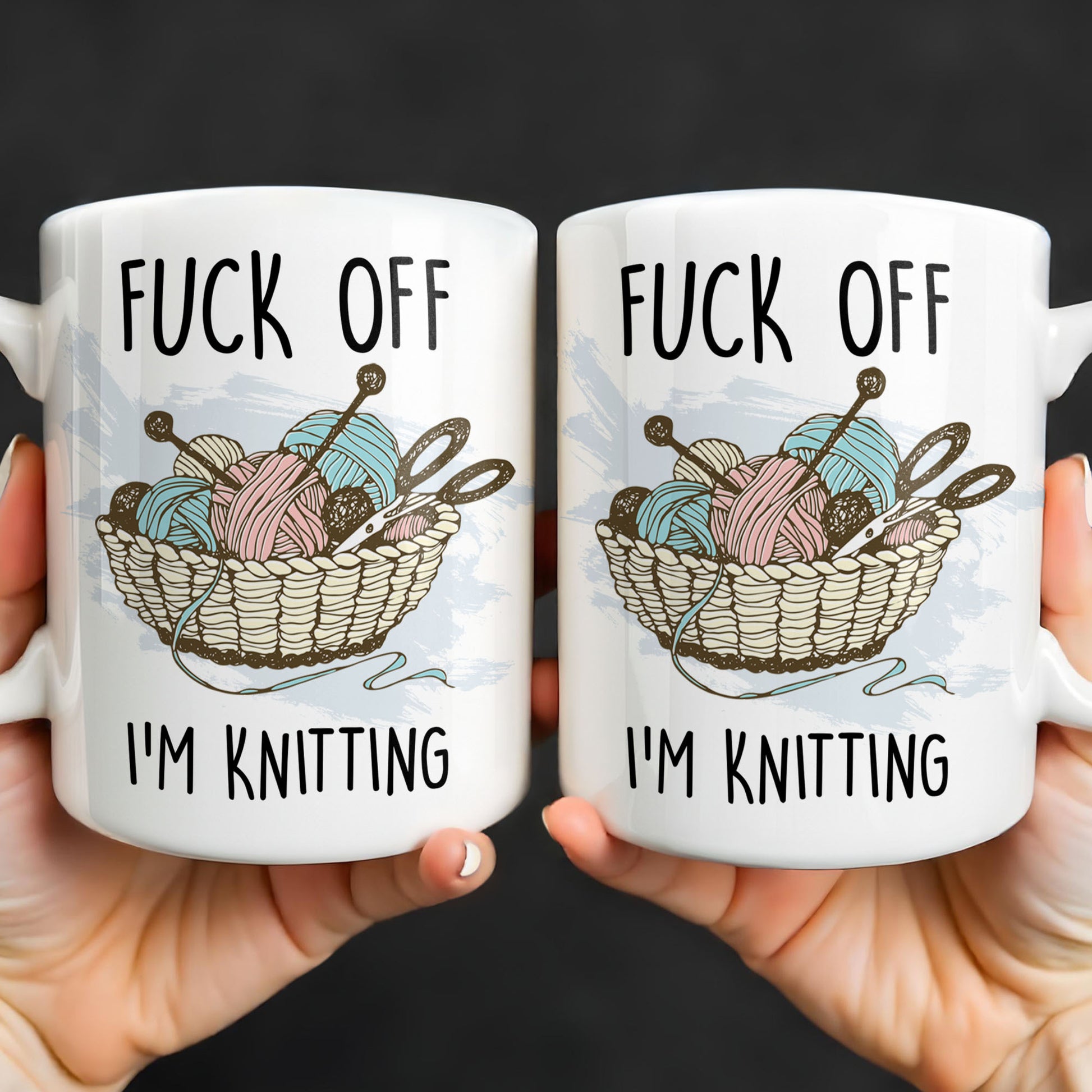 Eff Off, I'm Knitting, Fun Illustrated Design