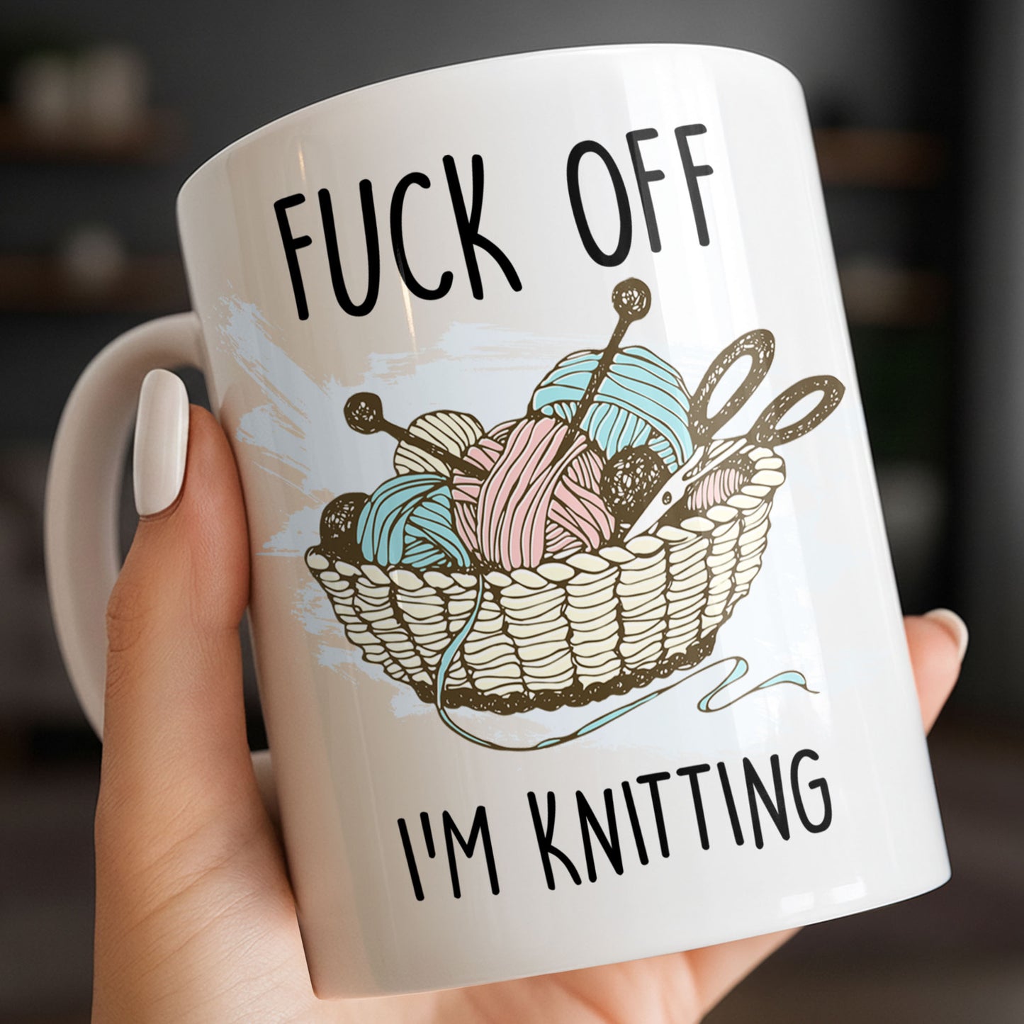 Eff Off, I'm Knitting, Fun Illustrated Design