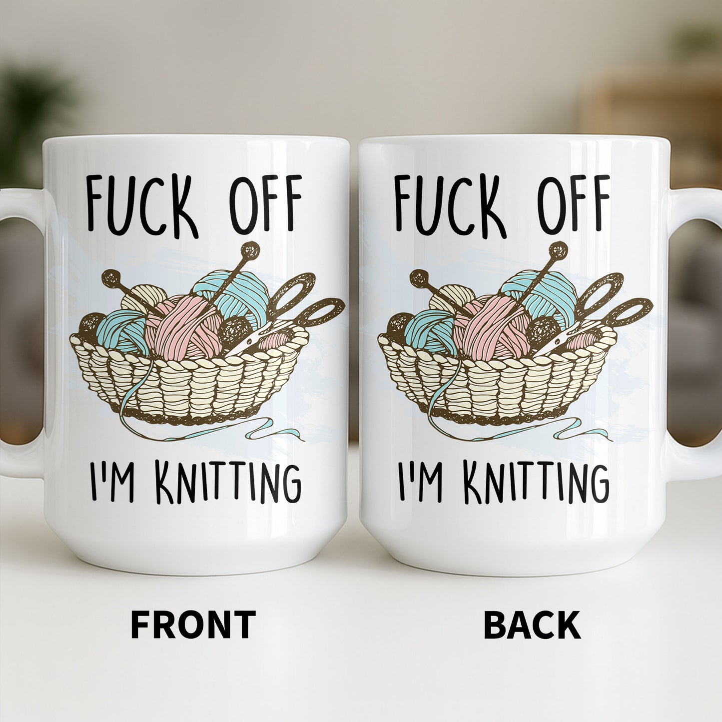 Eff Off, I'm Knitting, Fun Illustrated Design