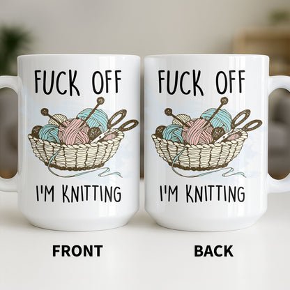 Eff Off, I'm Knitting, Fun Illustrated Design