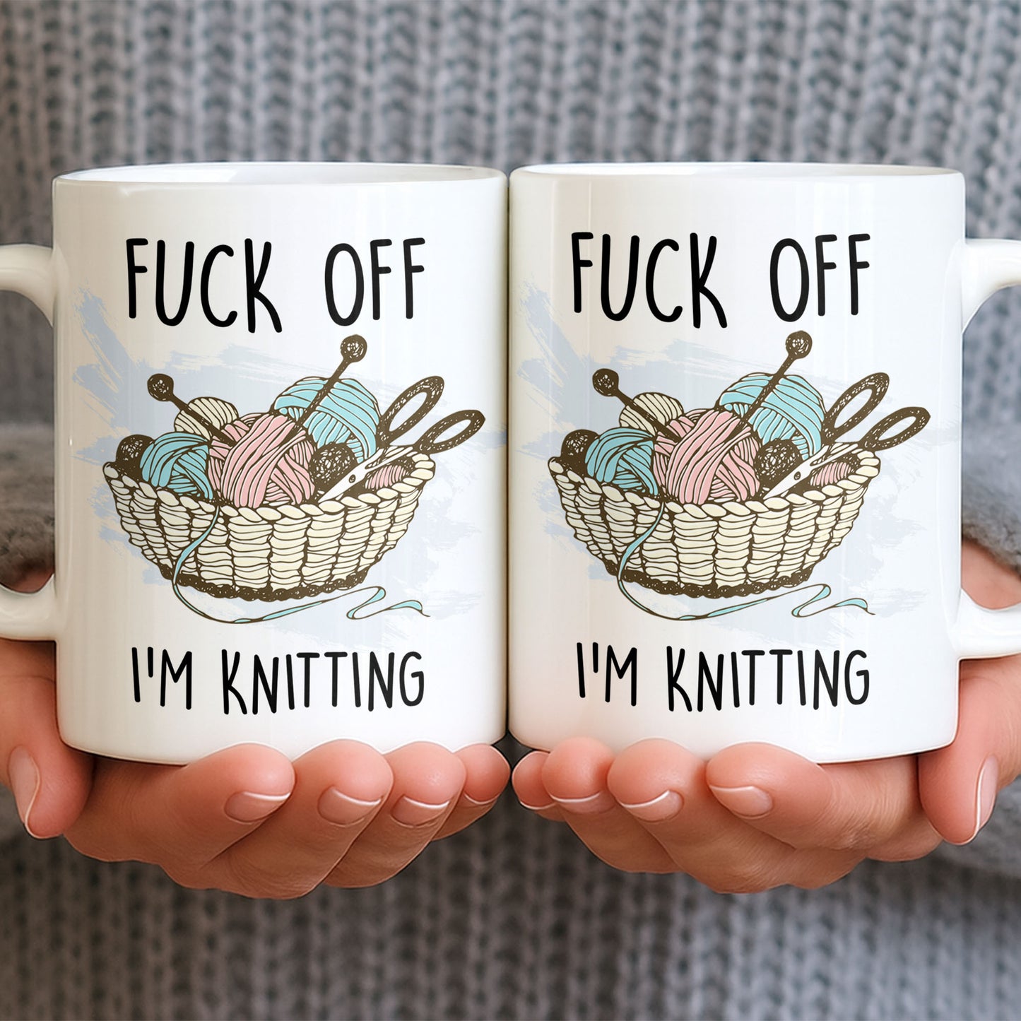 Eff Off, I'm Knitting, Fun Illustrated Design