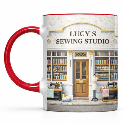 Lucy's Sewing Studio Custom Accent Mug