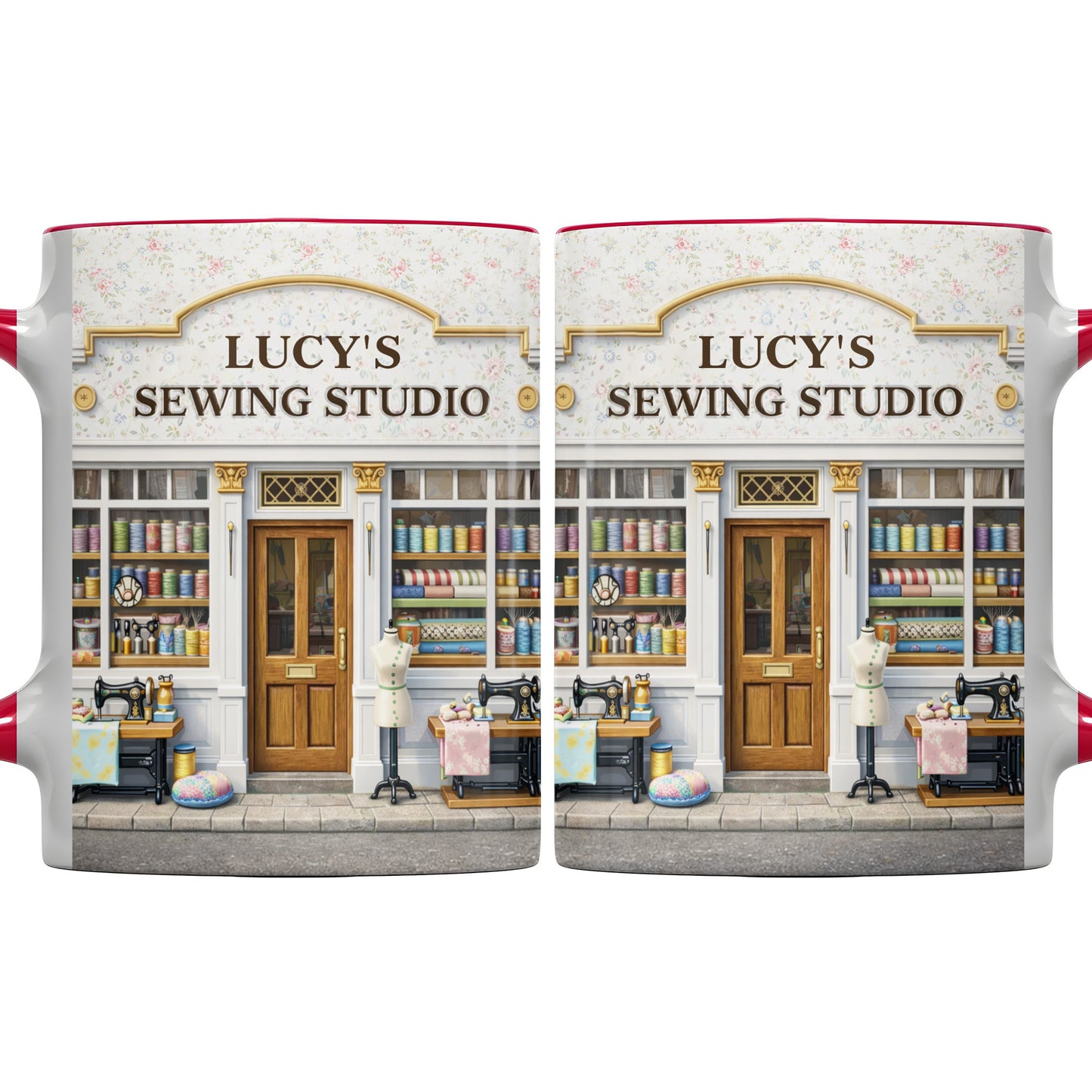 Lucy's Sewing Studio Custom Accent Mug