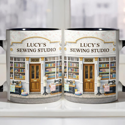Lucy's Sewing Studio Custom Accent Mug