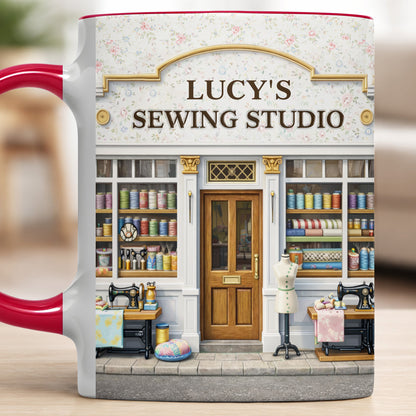 Lucy's Sewing Studio Custom Accent Mug