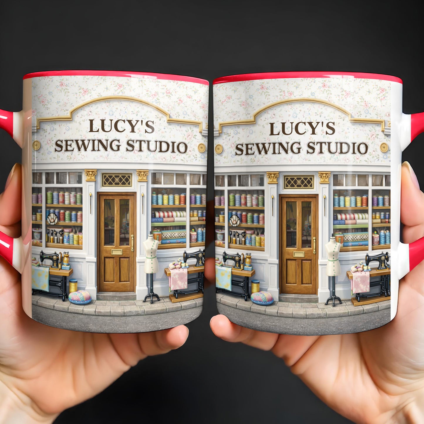 Lucy's Sewing Studio Custom Accent Mug