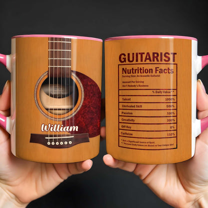 Guitarist Nutrition Facts With Acoustic Guitar For Musicians