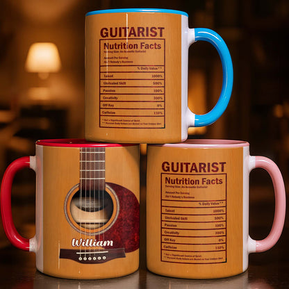 Guitarist Nutrition Facts With Acoustic Guitar For Musicians