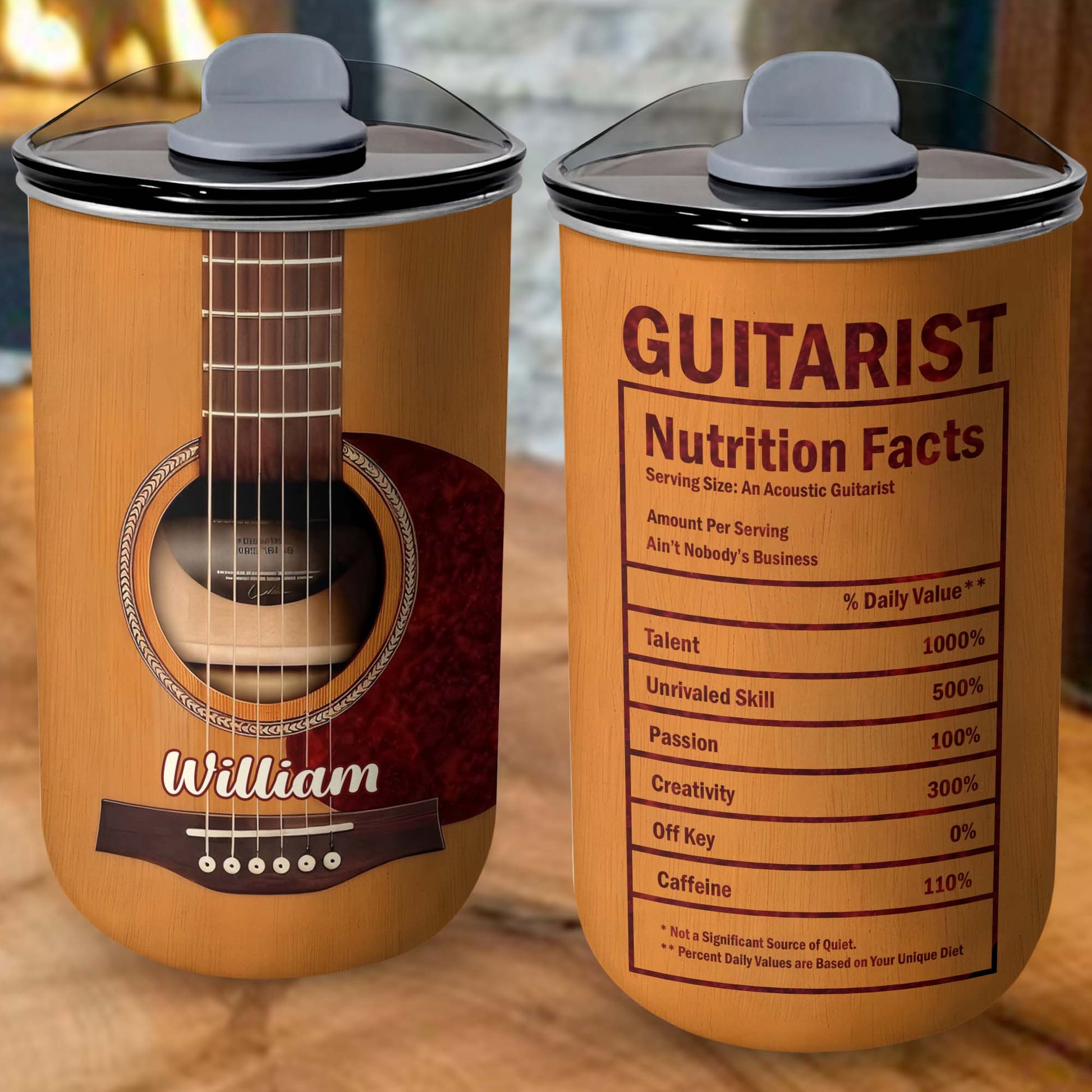 Music Is Life That's Why Our Hearts Have Beats Acoustic Guitar