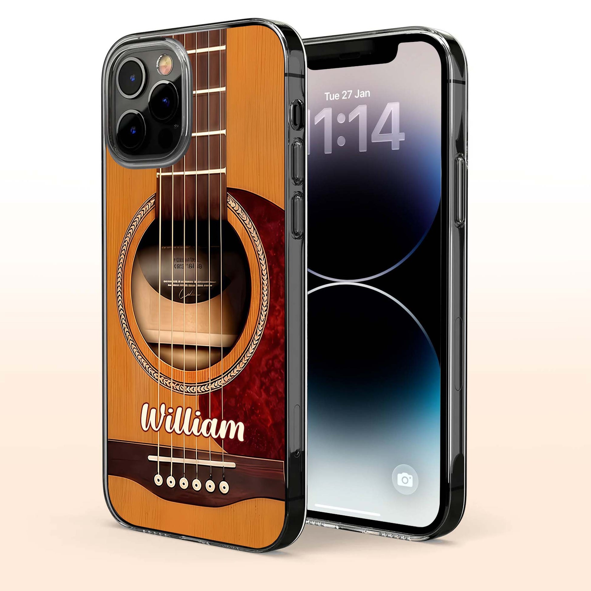 Strumming Through Life Personalized Acoustic Guitar Strings Design