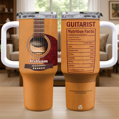 Guitarist Nutrition Facts Acoustic Guitar Musical Instrument