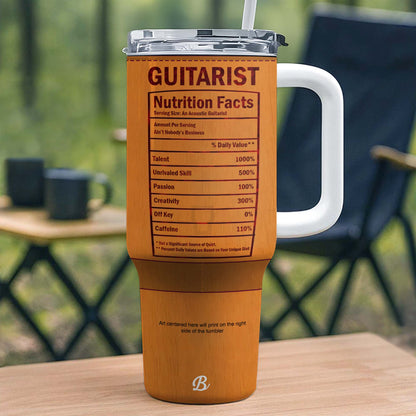 Guitarist Nutrition Facts Acoustic Guitar Musical Instrument