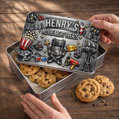 Movie Night Treats With Film Camera And Popcorn