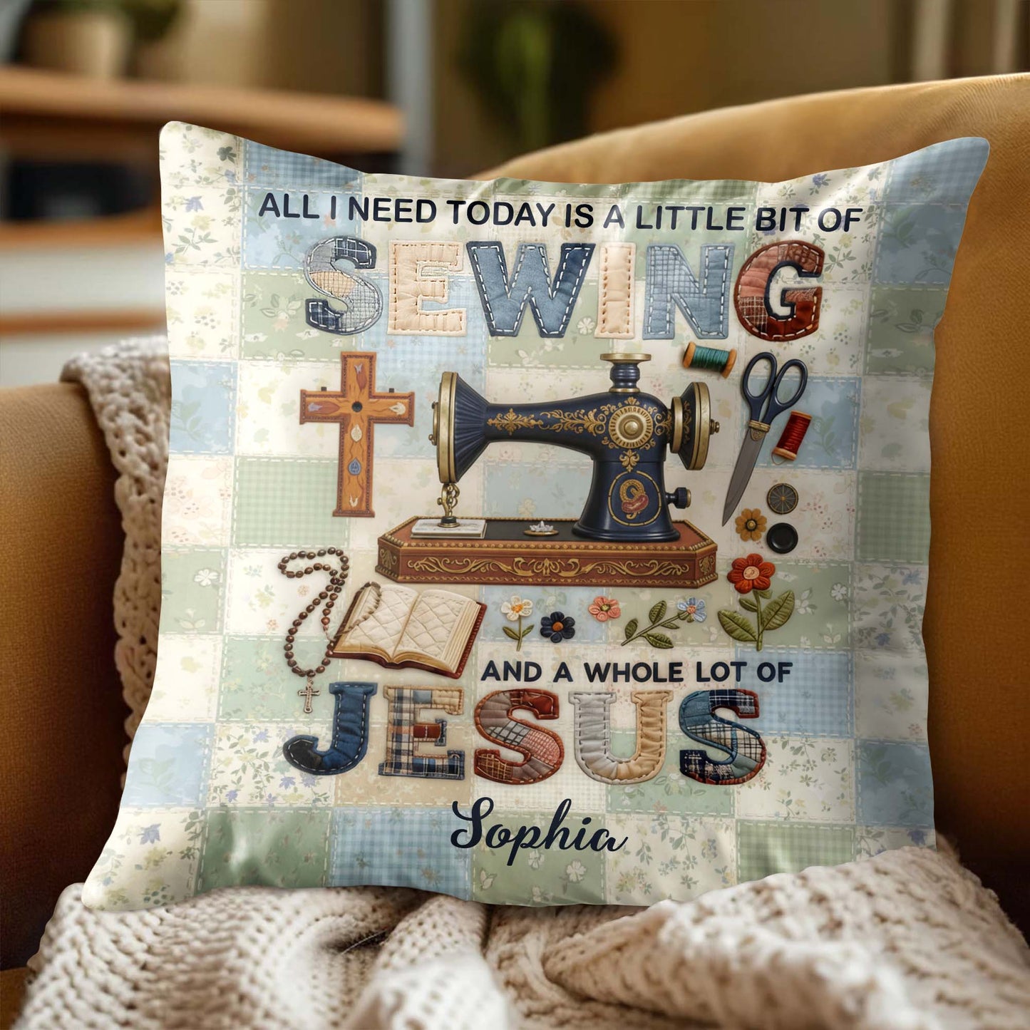 A Little Bit Of Sewing And A Whole Lot Of Jesus Pillow