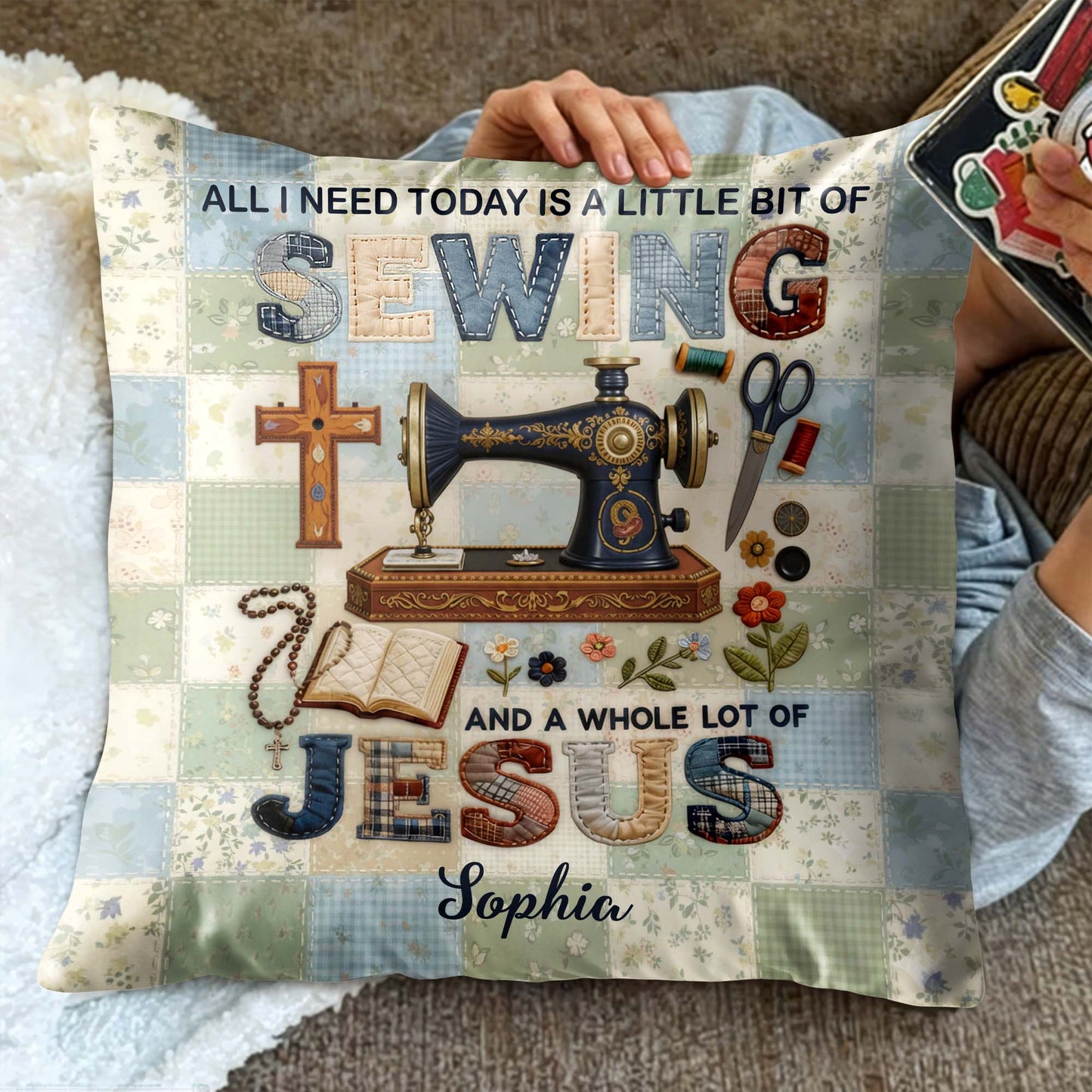 A Little Bit Of Sewing And A Whole Lot Of Jesus Pillow