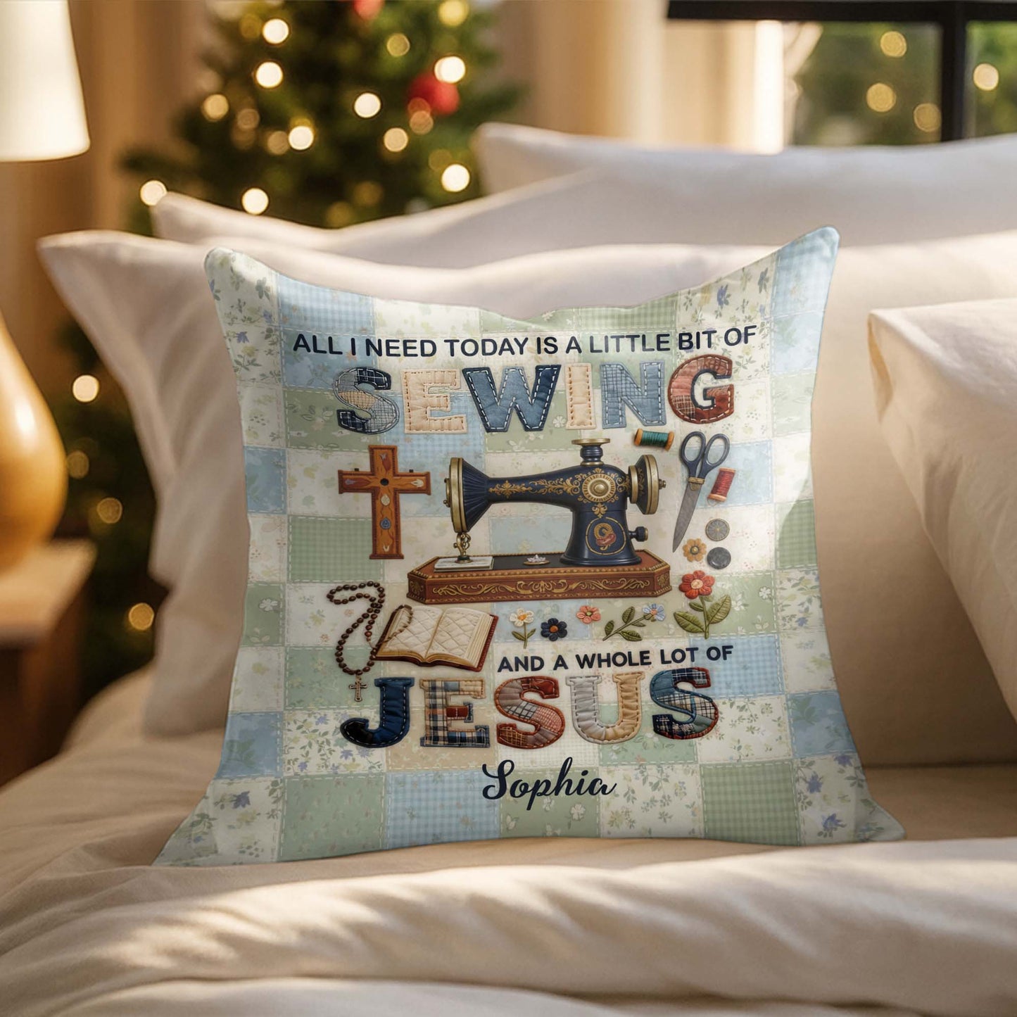 A Little Bit Of Sewing And A Whole Lot Of Jesus Pillow