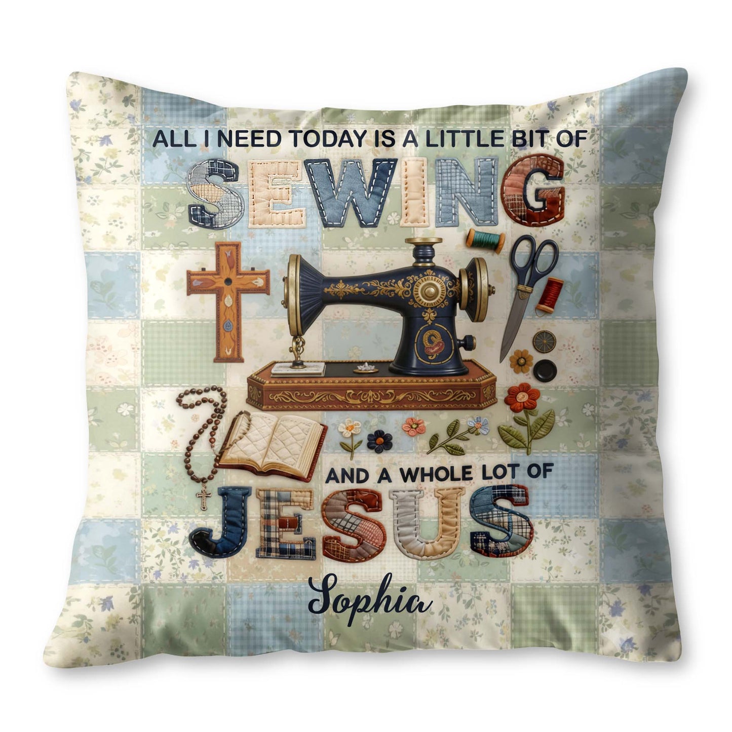 A Little Bit Of Sewing And A Whole Lot Of Jesus Pillow