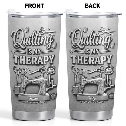 Quilting Is My Therapy Sewing Machine And Crafting Tools