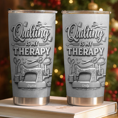 Quilting Is My Therapy Sewing Machine And Crafting Tools