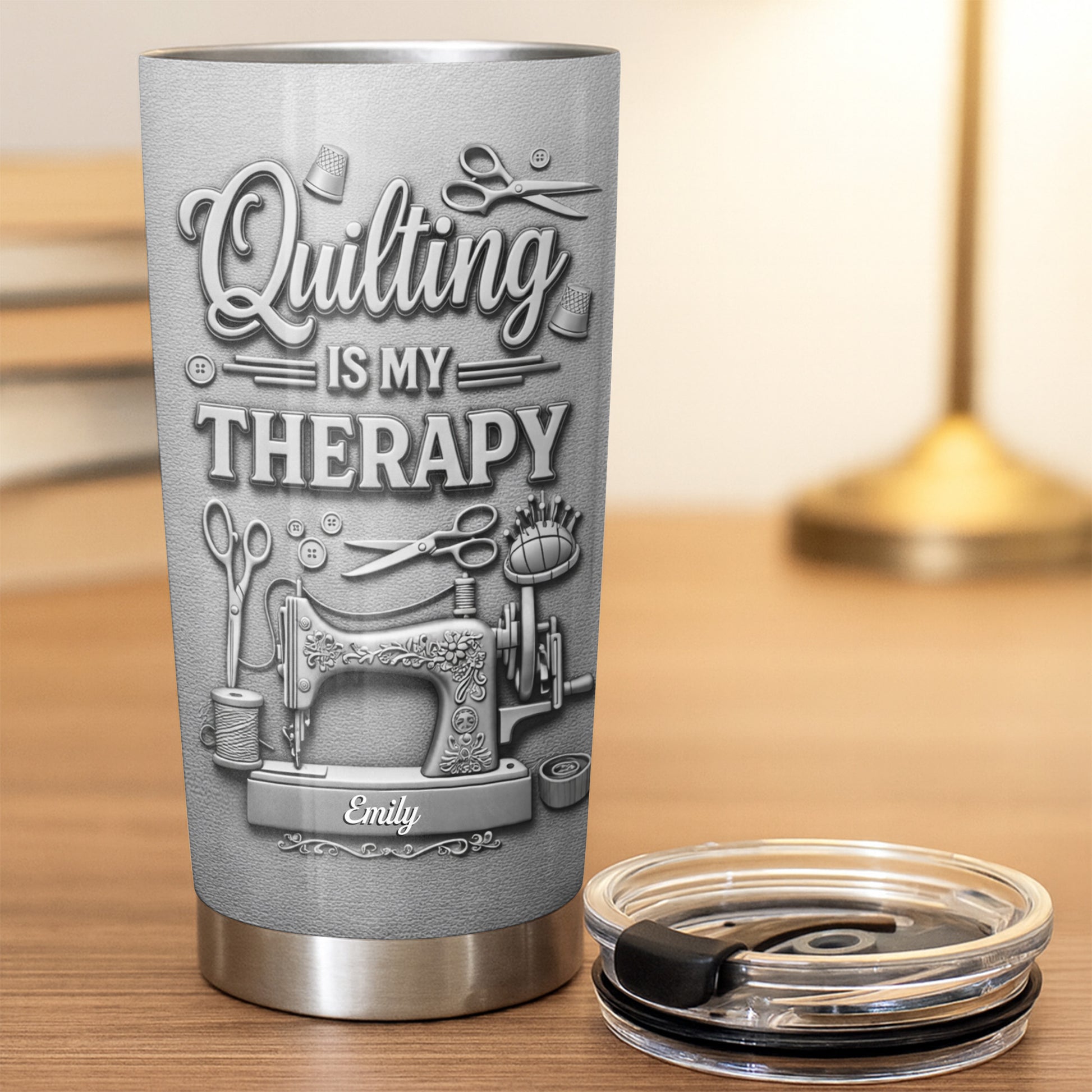 Quilting Is My Therapy Sewing Machine And Crafting Tools