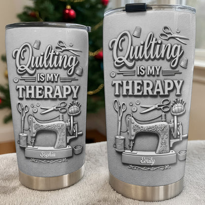 Quilting Is My Therapy Sewing Machine And Crafting Tools