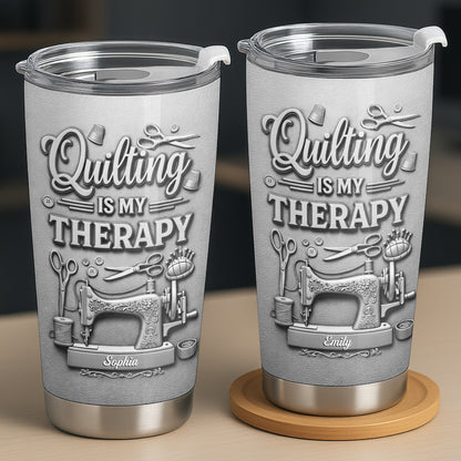 Quilting Is My Therapy Sewing Machine And Crafting Tools