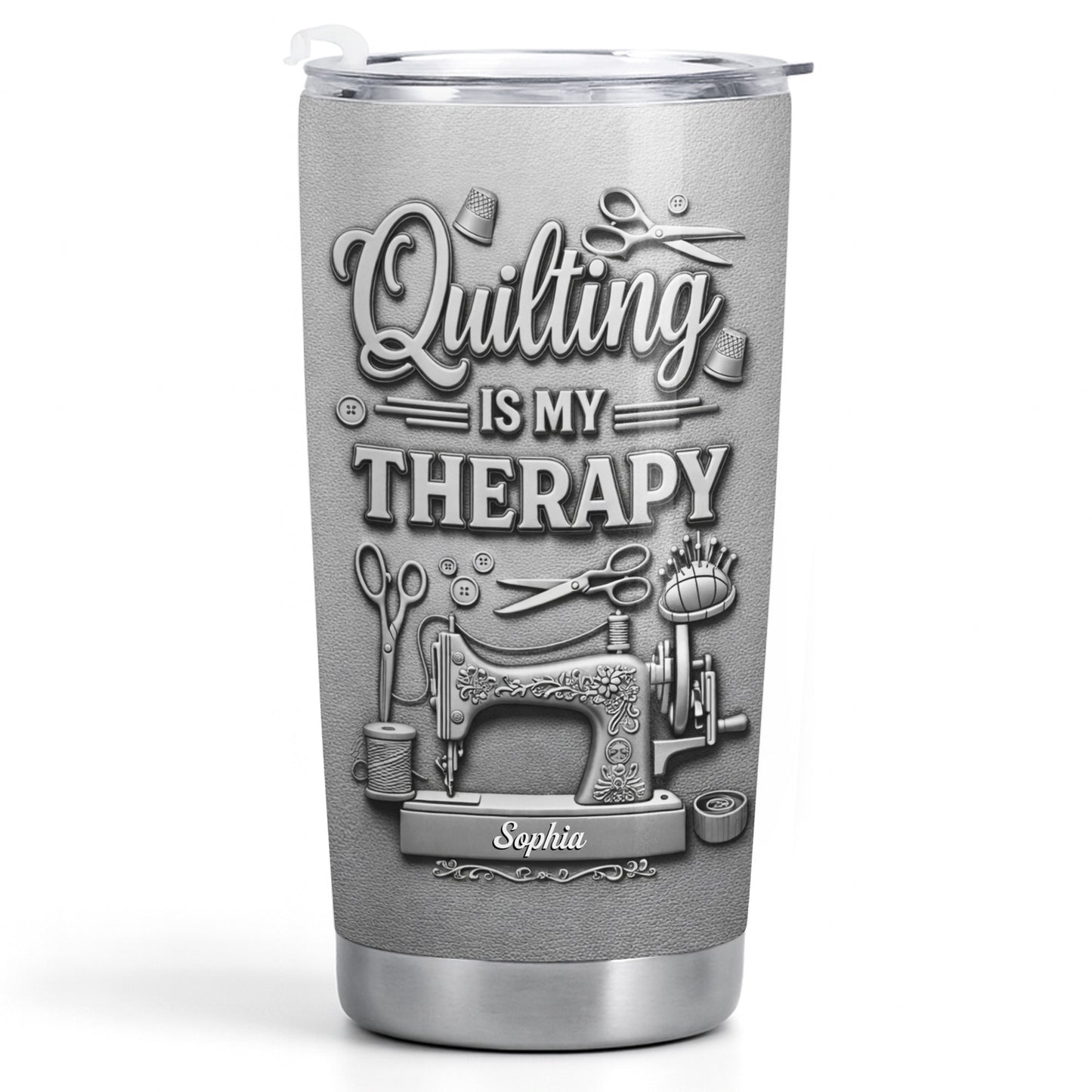 Quilting Is My Therapy Sewing Machine And Crafting Tools