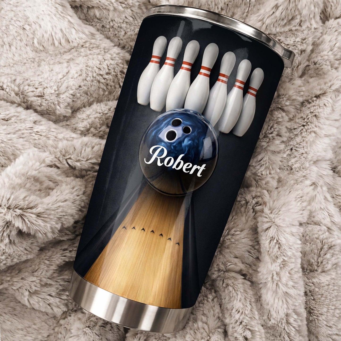 Celebrate Every Strike Bowling Tumbler - Personalized Custom Stainless Steel Tumbler 20oz 30oz - HOB066_TB