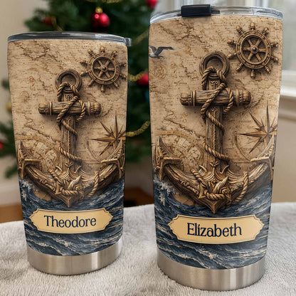 Sail The High Seas With Personal Style Anchor And Compass Design