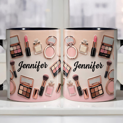 My Makeup Collection With Brushes And Lipstick