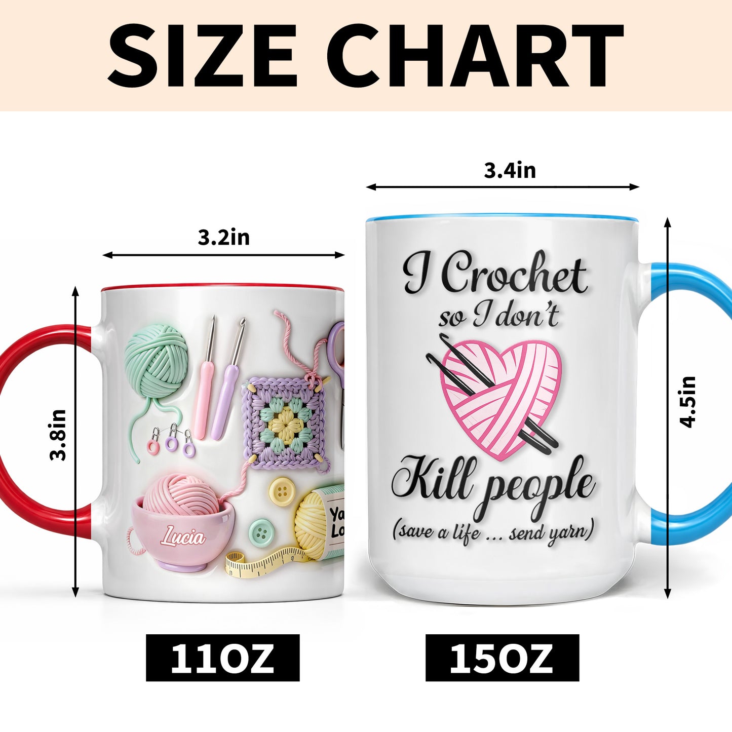 I Crochet So I Don't Kill People, Yarn And Crochet Hooks Design