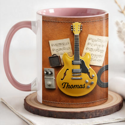 Guitar Lover with Music Notes