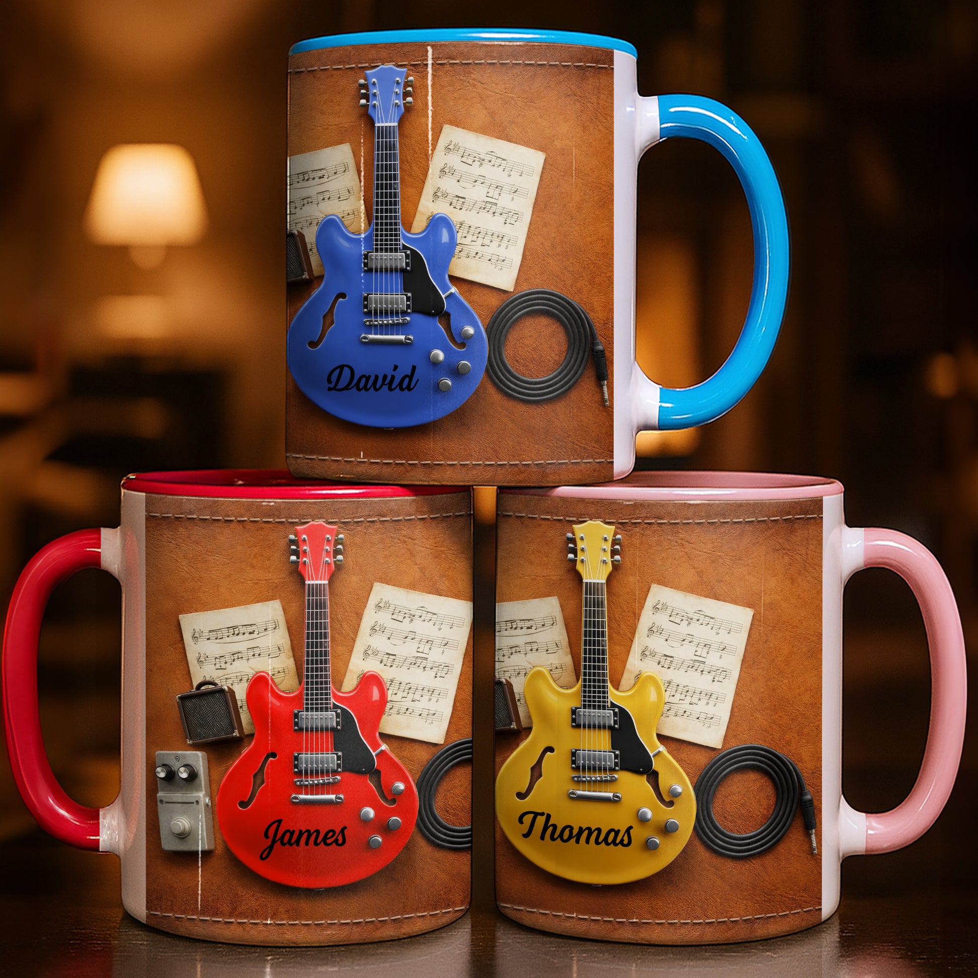 Guitar Lover with Music Notes