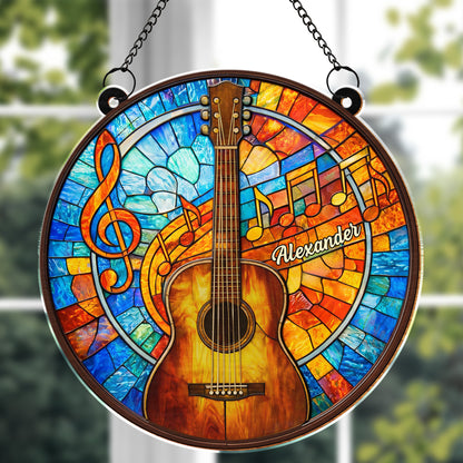 Music Is The Language Of The Soul Acoustic Guitar And Musical Notes